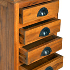 10-Drawer Cabinet Solid Teak Wood