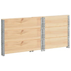 Pallet Collars 3 Pcs Solid Pine Wood