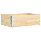 Pallet Collars 3 Pcs Solid Pine Wood
