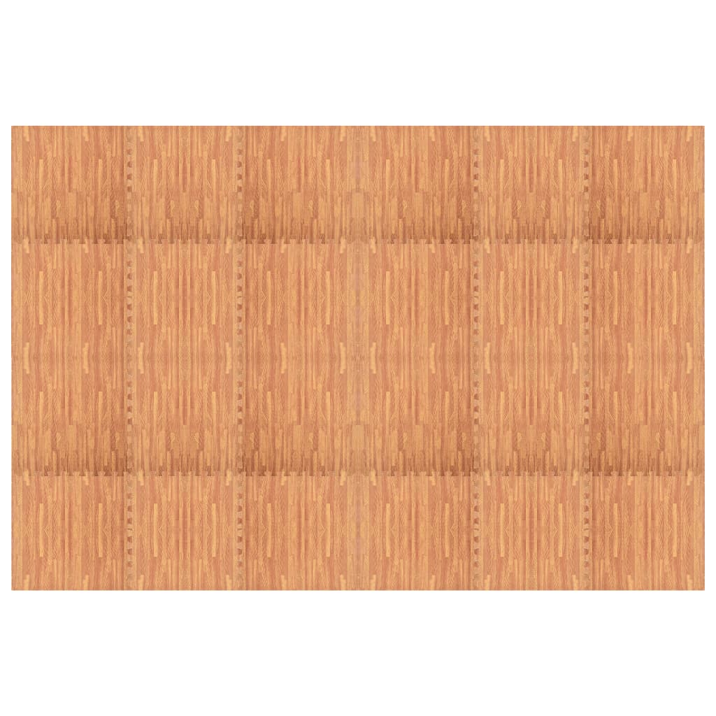 Floor Mats 24 pcs Wood Grain 8.64 ㎡ EVA Foam