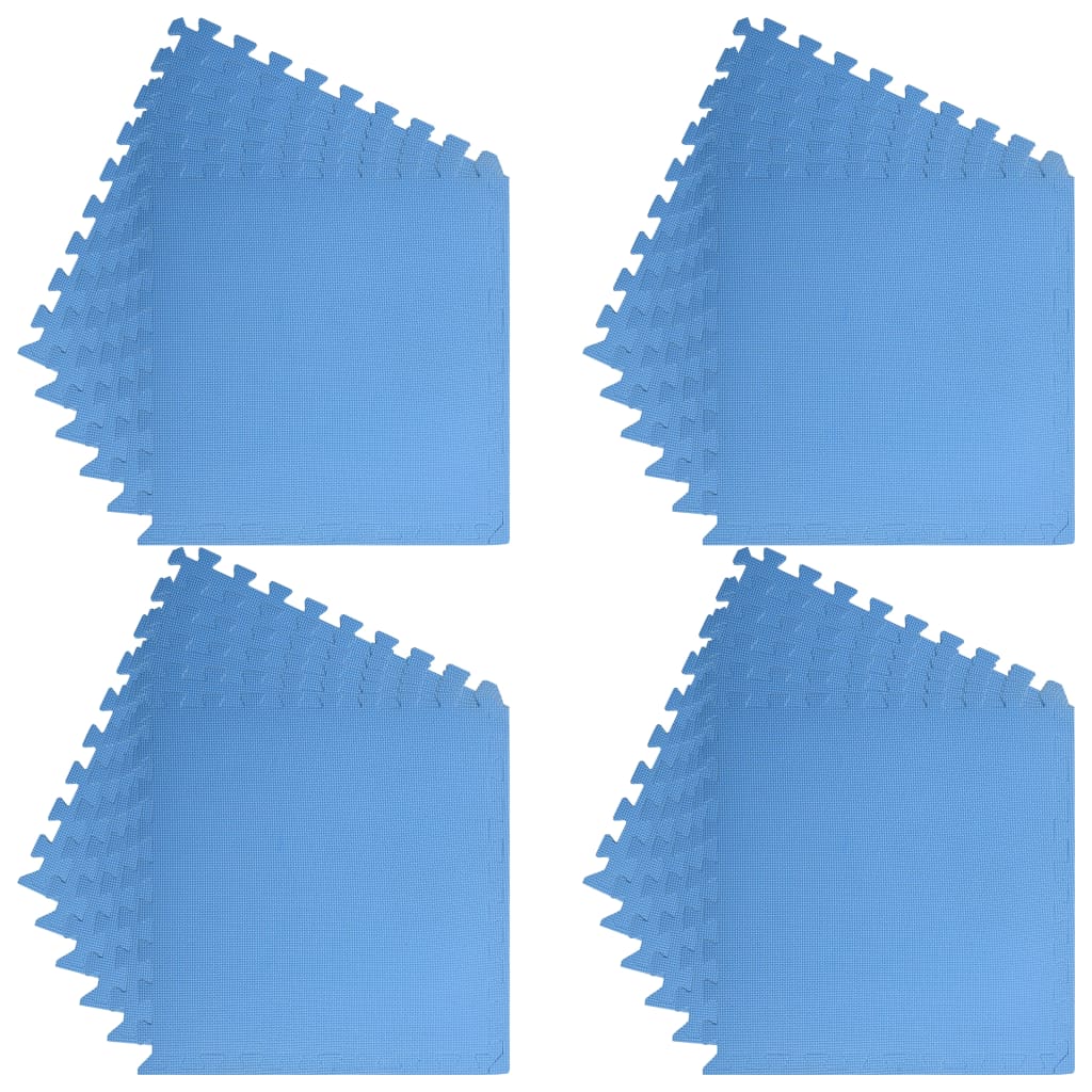 Floor Mats 24 pcs 8.64 ㎡ EVA Foam Blue
