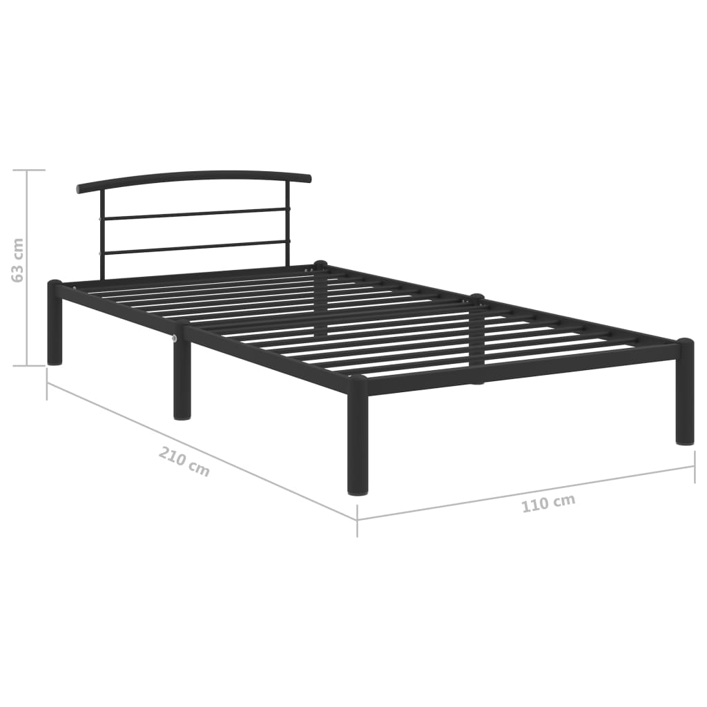 284657  Bed Frame Without Mattress Metal