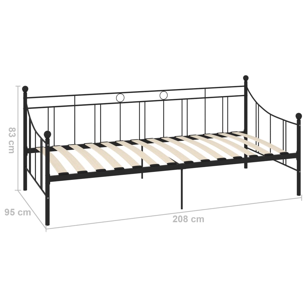 284669  Daybed Frame Without Mattress Metal