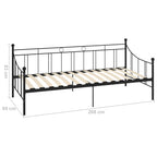 284669  Daybed Frame Without Mattress Metal