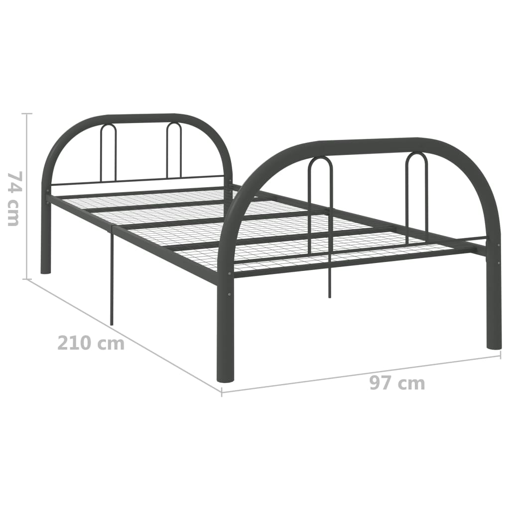 284677  Bed Frame Without Mattress Metal
