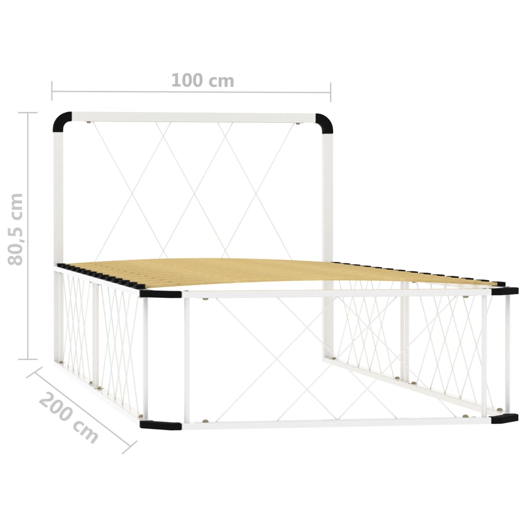 284581  Bed Frame Without Mattress Metal