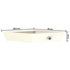 XXL 15-Drawer Mobile Storage Trolley White Plastic