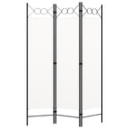 3-Panel Room Divider White 120x180 cm
