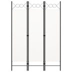 3-Panel Room Divider White 120x180 cm