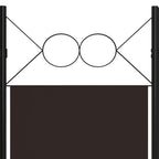 3-Panel Room Divider Brown 120x180 cm