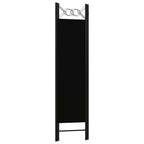 3-Panel Room Divider Black 120x180 cm