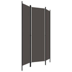3-Panel Room Divider Anthracite 150x180 cm