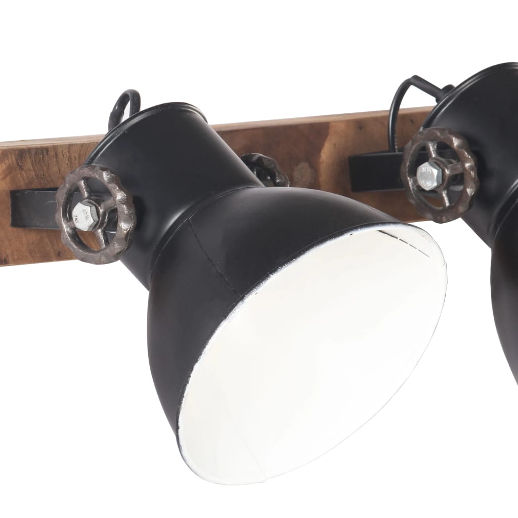 Industrial Wall Lamp Black 90x25 cm E27