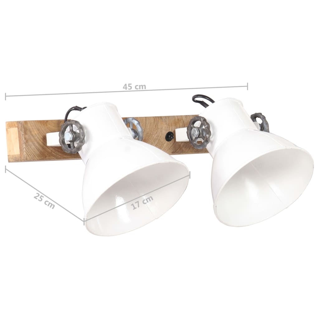 Industrial Wall Lamp White 45x25 cm E27