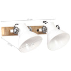 Industrial Wall Lamp White 45x25 cm E27