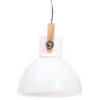 Industrial Hanging Lamp 25 W White Round 40 cm E27