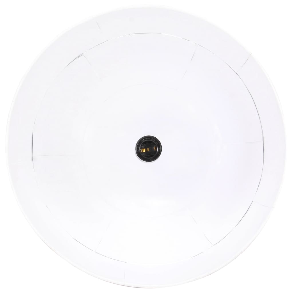 Industrial Vintage Hanging Lamp 25 W White Round 41 cm E27