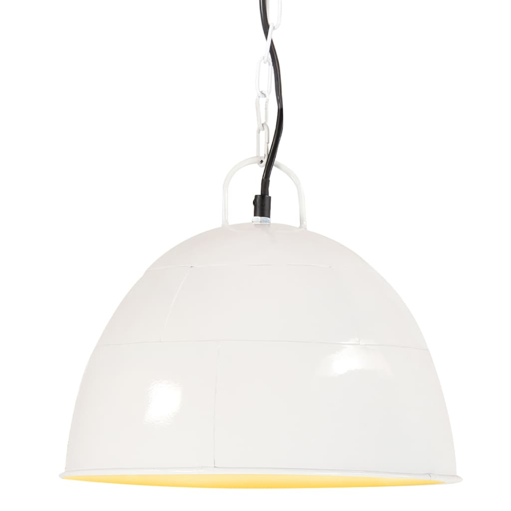 Industrial Vintage Hanging Lamp 25 W White Round 31 cm E27