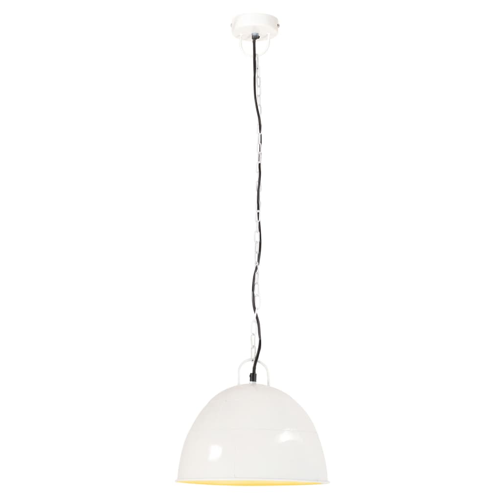 Industrial Vintage Hanging Lamp 25 W White Round 31 cm E27