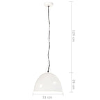 Industrial Vintage Hanging Lamp 25 W White Round 31 cm E27