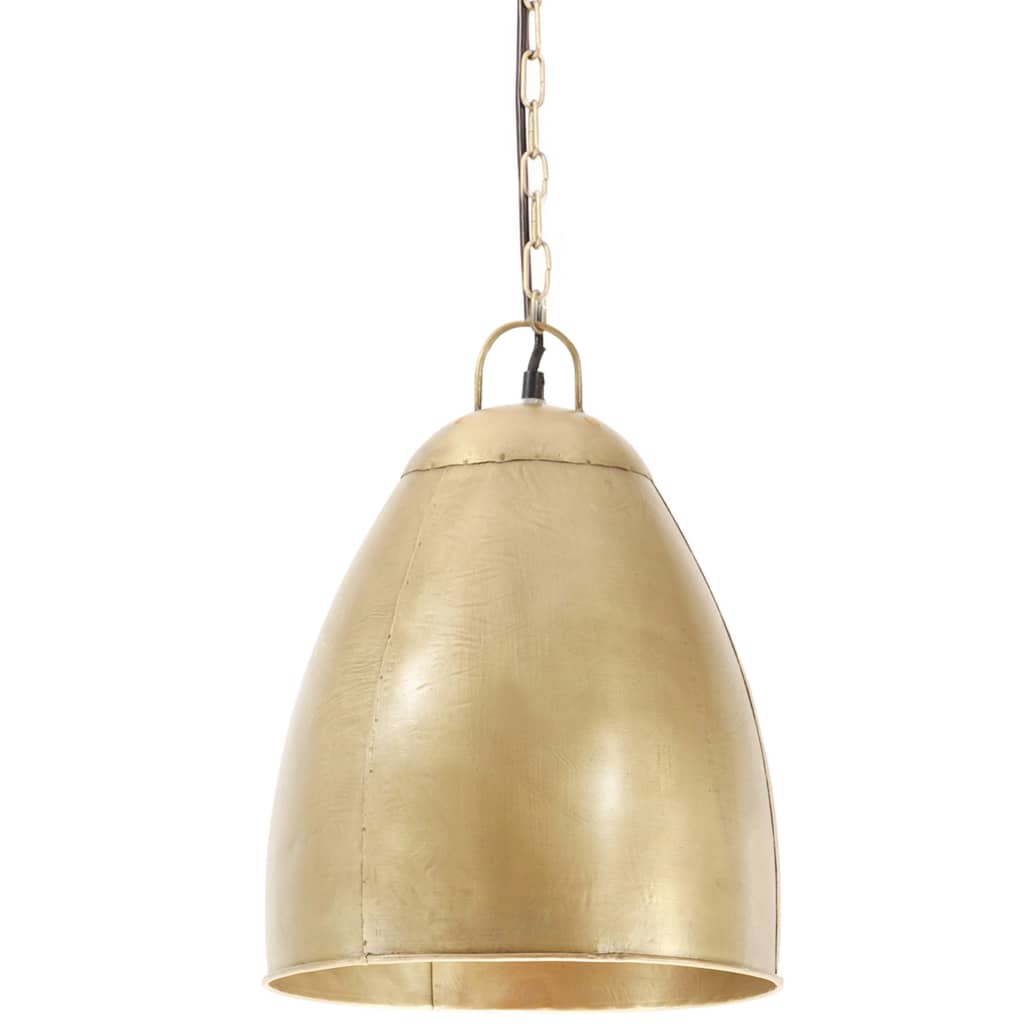 Industrial Hanging Lamp 25 W Brass Round 32 cm E27