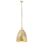 Industrial Hanging Lamp 25 W Brass Round 32 cm E27