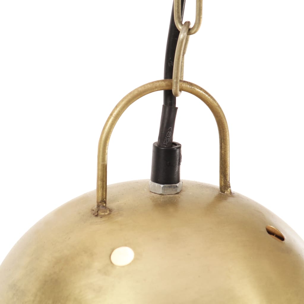 Industrial Hanging Lamp 25 W Brass Round 32 cm E27