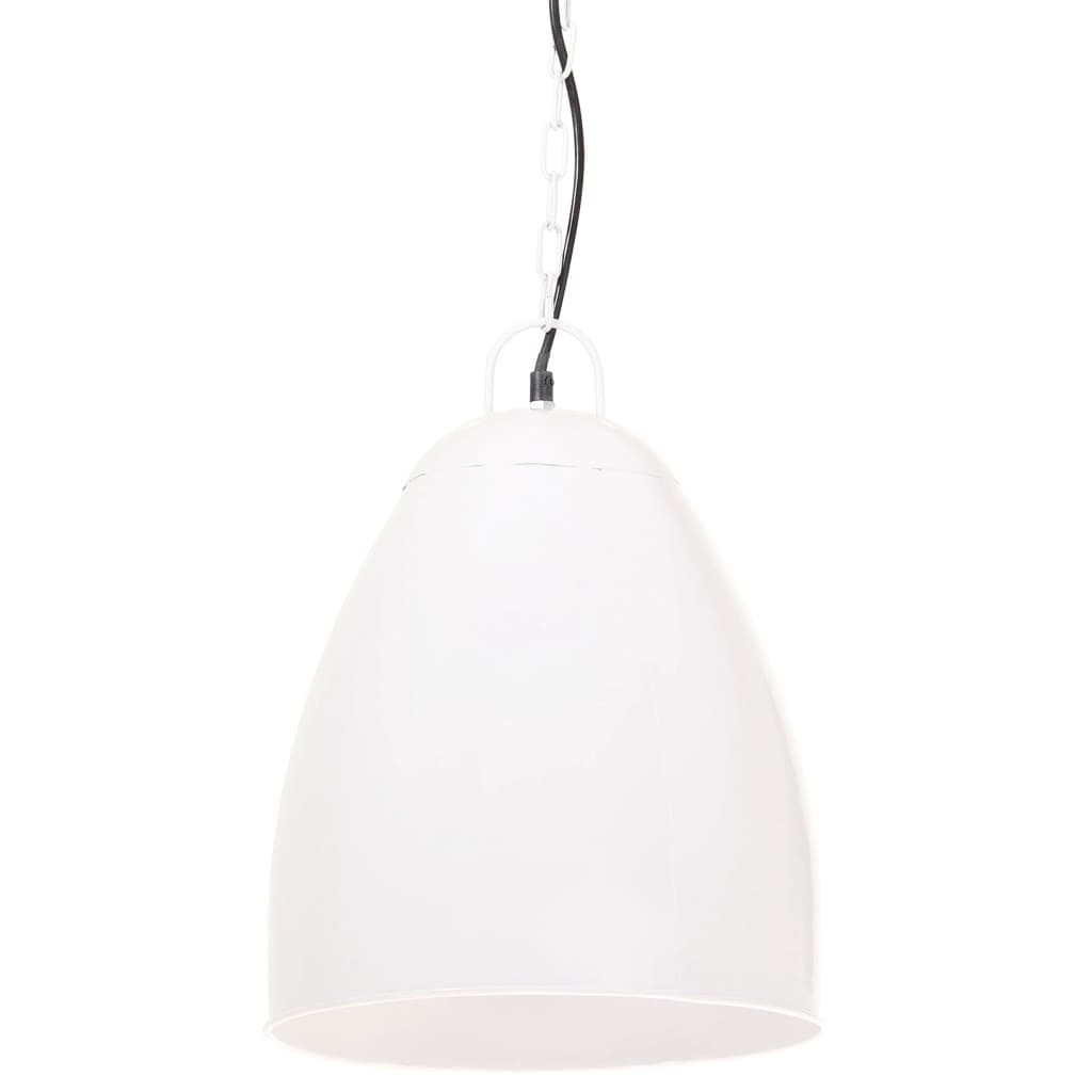 Industrial Hanging Lamp 25 W White Round 32 cm E27