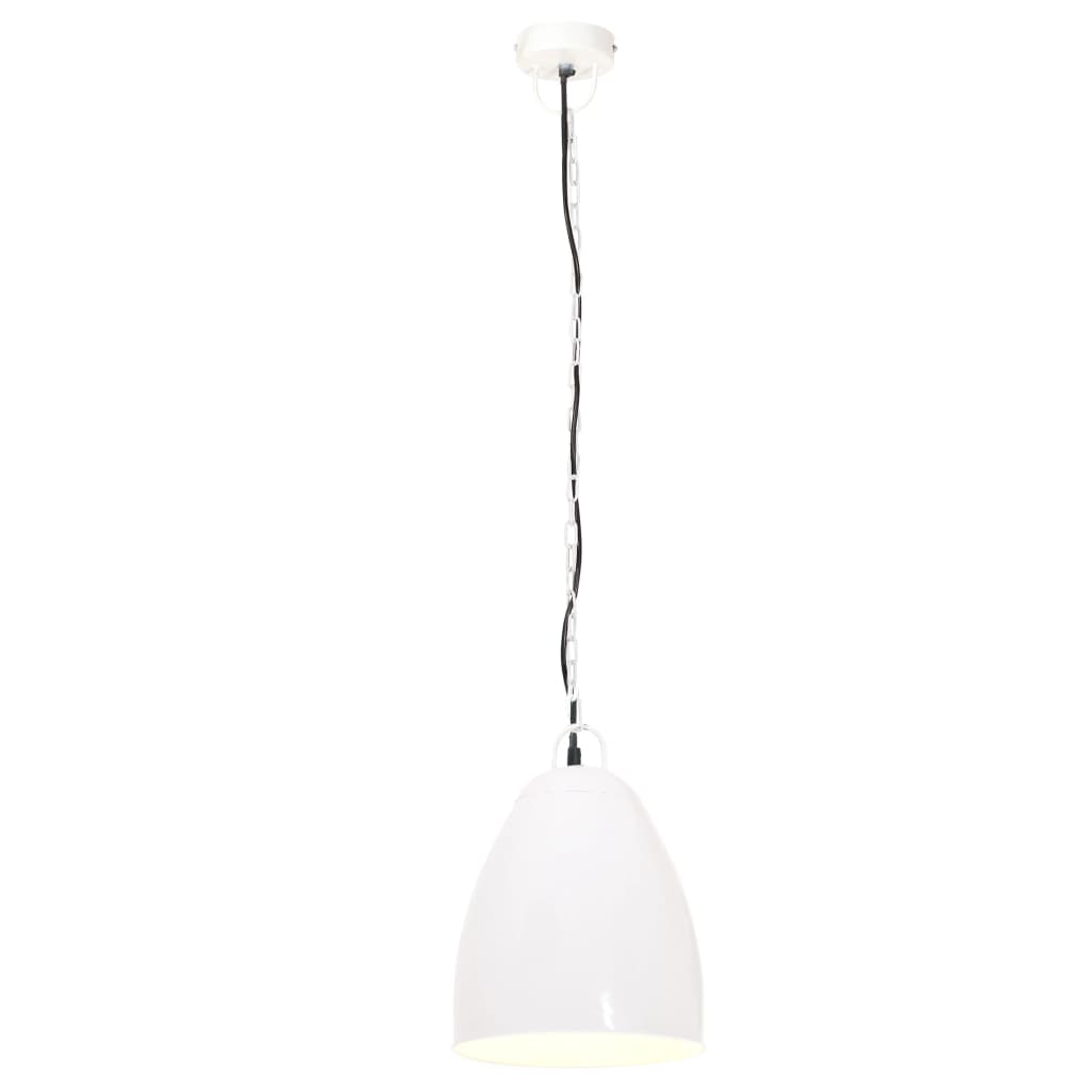 Industrial Hanging Lamp 25 W White Round 32 cm E27