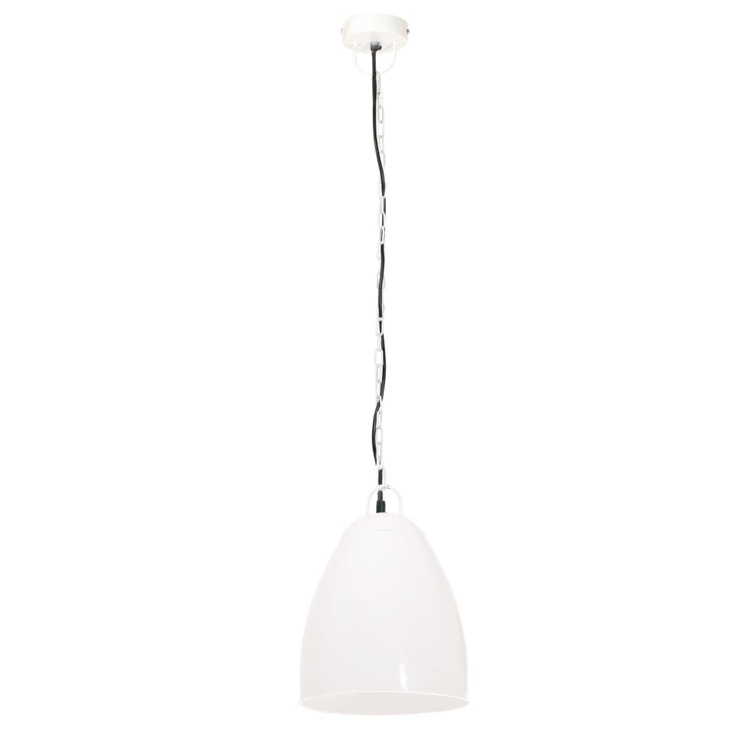 Industrial Hanging Lamp 25 W White Round 32 cm E27