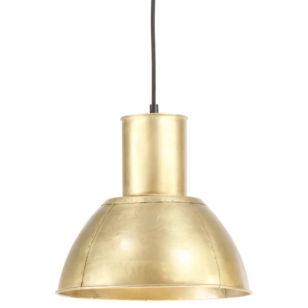 Hanging Lamp 25 W Brass Round 28.5 cm E27