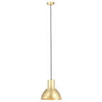 Hanging Lamp 25 W Brass Round 28.5 cm E27