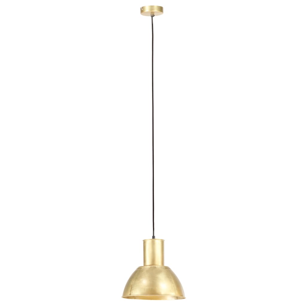 Hanging Lamp 25 W Brass Round 28.5 cm E27