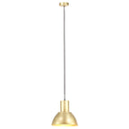 Hanging Lamp 25 W Brass Round 28.5 cm E27