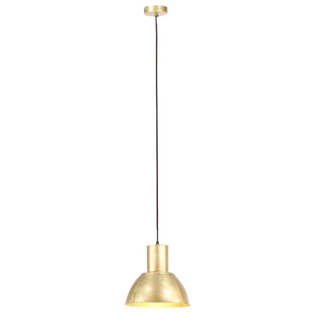 Hanging Lamp 25 W Brass Round 28.5 cm E27
