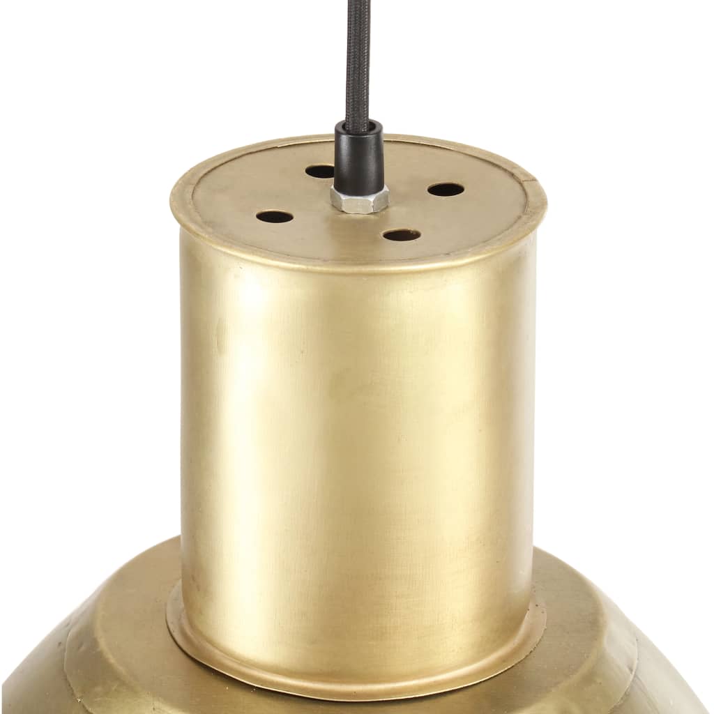 Hanging Lamp 25 W Brass Round 28.5 cm E27