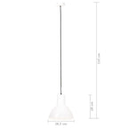Hanging Lamp 25 W White Round 28.5 cm E27