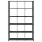 15-Cube Display Shelf Grey 103x30x175.5 cm Fabric