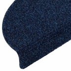 Stair Mats Self-adhesive 15 pcs 56x17x3 cm Navy Half Round