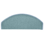 Stair Mats 15 pcs 65x24x4 cm Sea Blue Half Round Large