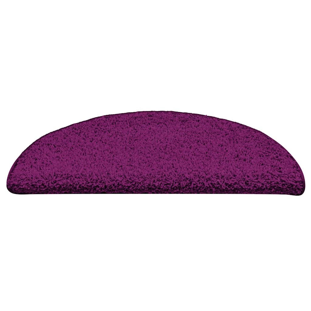 Stair Mats 15 pcs 56x17x3 cm Pink Half Round