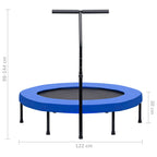 Fitness Trampoline with Handle and Safety Pad 122 cm