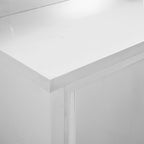 Work Tables With Sliding Doors 2Pcs 240X50X(95-97)Cm Stainless Steel