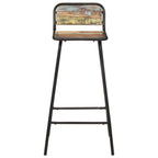 Bar Chairs 2 pcs Solid Reclaimed Wood