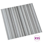 Self-adhesive Flooring Planks 55 pcs PVC 5.11 m² Light Grey