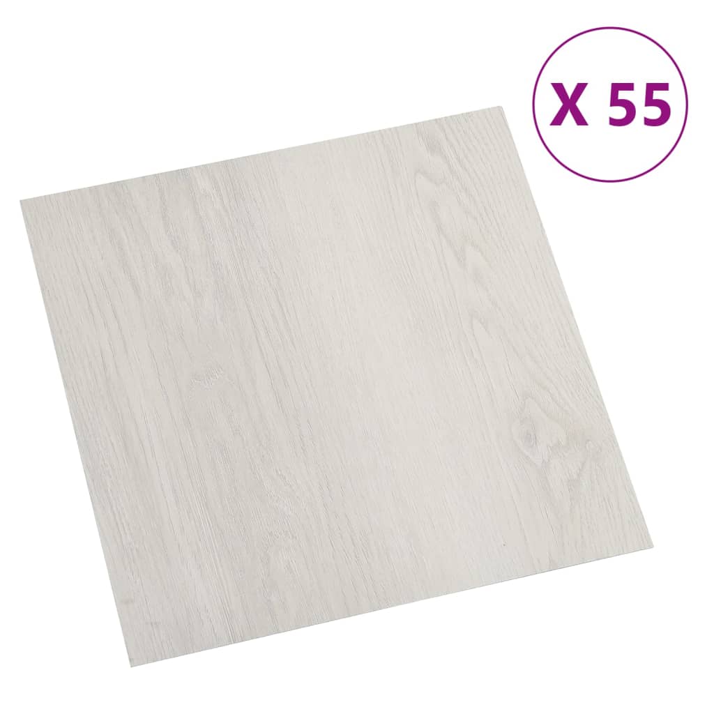 Self-adhesive Flooring Planks 55 pcs PVC 5.11 m² Beige
