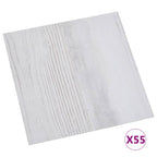 Self-adhesive Flooring Planks 55 pcs PVC 5.11 m² Light Grey