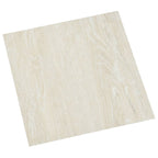 Self-adhesive Flooring Planks 55 pcs PVC 5.11 m² Cream