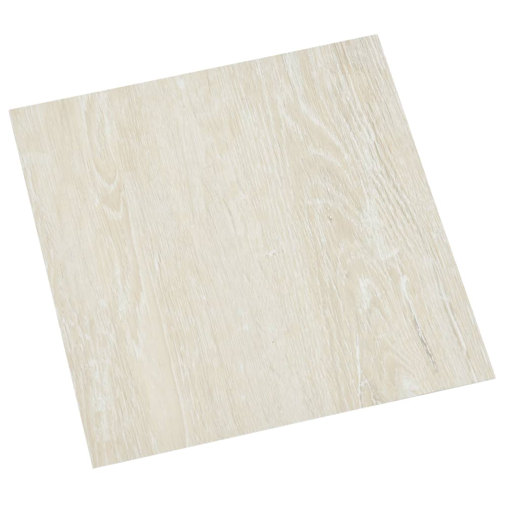 Self-adhesive Flooring Planks 55 pcs PVC 5.11 m² Cream