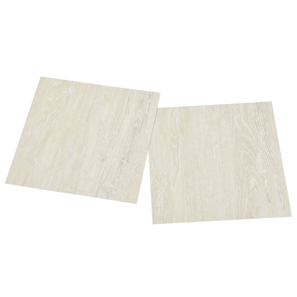 Self-adhesive Flooring Planks 55 pcs PVC 5.11 m² Cream
